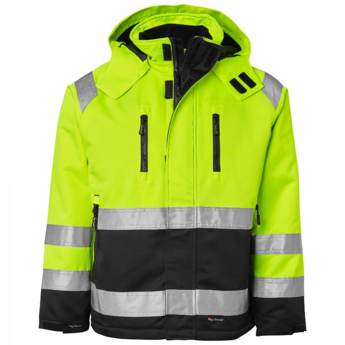 Top Swede 131 Langermet Jakke Fluorescerende Gul/Sort, 1 stk ,SBG-13101701503