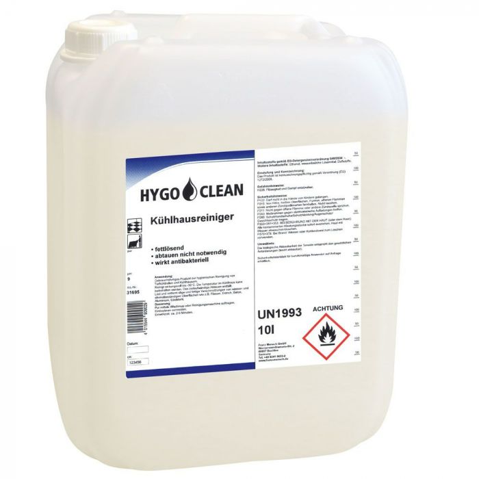 Hygo Clean Kjølerom Overflaterens, gjennomsiktig, 1 x 10 L, SFM-31695