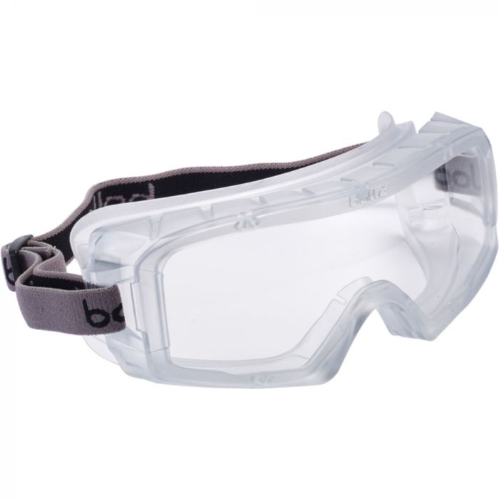 Bolle Safety Kjeledress Clear Lens Platinum Hard Coat Safety Googles Frame, Hvit, stk., SBS-COVERSI