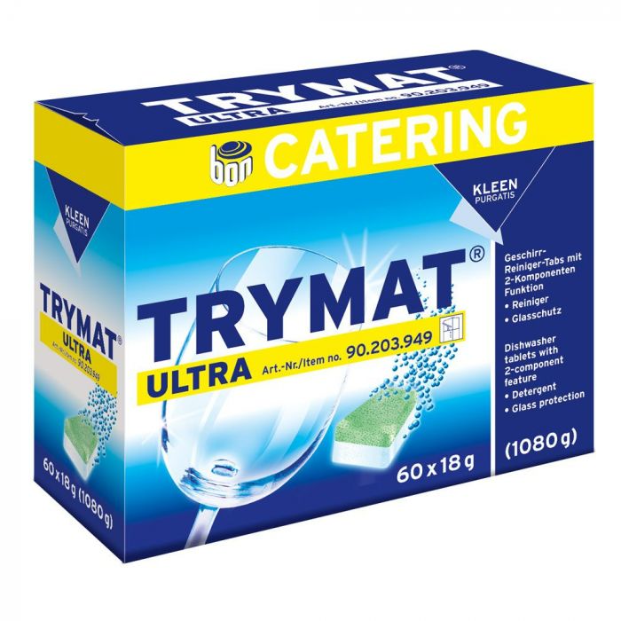 Kleen Purgatis Trymat Ultra oppvaskmiddeltabs, grønn/hvit, 5 x 18 x 60 g, SFM-T90203949