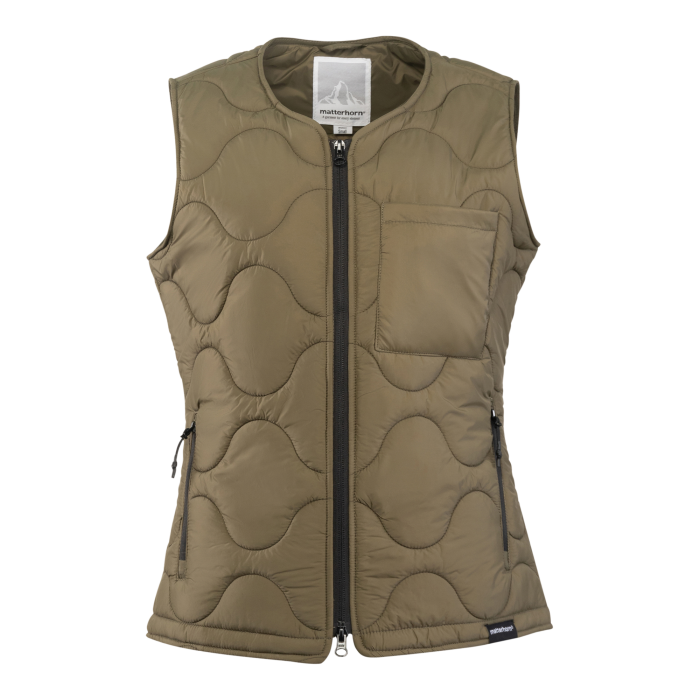 Matterhorn Beckey puffervest m, oliven, 1 stykke, SBG-1001870-305