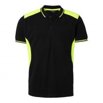 Top Swede Herre 213 Polo, Sort/Fluoresant Yellow, 1 stk, SBG-213014051