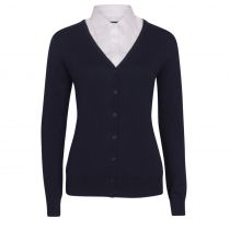 Tracker 3088 Lady Pima Cotton Cardigan, Marineblå, 1 stk, STK-308805