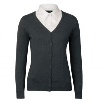 Tracker 3088 Lady Pima Cotton Cardigan, Charcoal, 1 stk, STK-308810