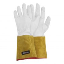 Gloves Pro Mig+ Elektrikerhansker, Hvit/Brun, 12 Par, SGP-5621