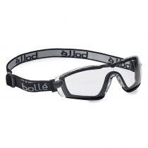 Bolle Safety Cobra Clear Lens Platinum Hard Coat Safety Googles, svart, stk., SBS-COBFSPSI